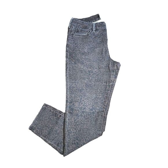 Dear John Gisele Mocha Leopard Brown High Wasted Skinny Jeans Size 29 - Picture 2 of 11